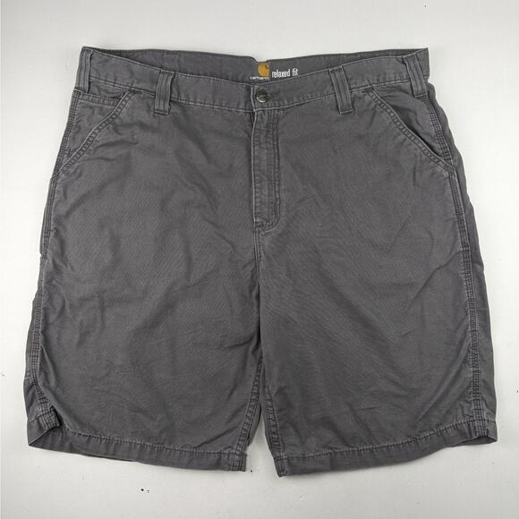 Carhartt Men's Gray Relaxed Fit Shorts - 40 Waist - Picture 1 of 4